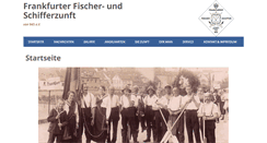 Desktop Screenshot of frankfurter-fischerzunft.de