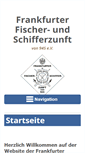Mobile Screenshot of frankfurter-fischerzunft.de